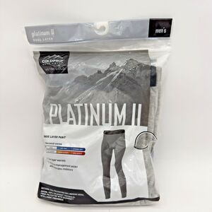 Coldpruf Base Layer Platinum ii Pants Mens Size 2XL 44-46 Gray Stretch Wicking